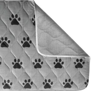 mr. peanut's washable reusable pee pads set of 3 thermal waterproof and leakproof pet carrier comfort mat available in 2 sizes