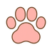 pink paw 73x73
